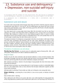 13. Substance use and delinquency + Depression, non-suicidal self-injury and suicide Adolescence Adolescent Development 978-1259567827 1259567826 Steinberg