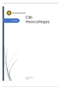 Hoorcolleges CW