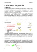 Peroxisome biogenesis