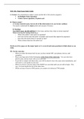 Final Exam Study Guide