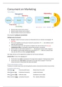 Aantekeningen en slides van alle hoorcolleges van Consument en Marketing inclusief werkcolleges