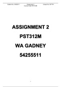 PST312M Assignment 2: 88% 2019