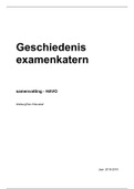 Geschiedenis examenkatern samenvatting - HAVO 5