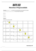 NEWTON POLYNOMIALS