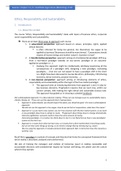 Samenvatting : Ethics, Responsibility and Sustainability 