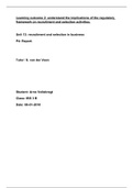 Unit 13 P4 (Pass) International Business Studies Btec