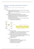 BMW-Moleculen: Samenvatting van alle leerstof van het hele blok.