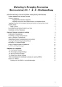 Marketing In Emerging Economies Chattophadyay Book Ch. 1-2-9 summary VU/IBA