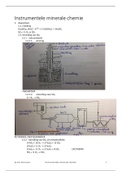 Instrumentele minerale chemie samenvatting