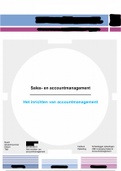 Eindopdracht Sales- en Accountmanagement (Fase 1-3, 2019) cijfer 7,8