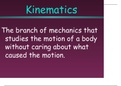 1D Kinematics