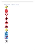 verkeersborden oefenblad voorrang en snelheid