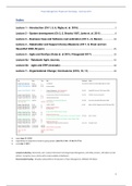 Project Management Summary - 2019 (Book Marchewka and all relevant papers, guestlectures)