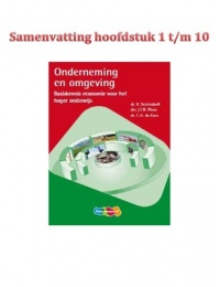 Onderneming en omgeving H1 t/m 10