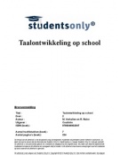 Samenvatting Taalontwikkeling op school