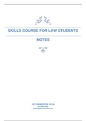 SCL1501 Skills Course for Law Students Summary Notes