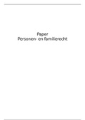 Paper Personen- en familierecht