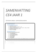 CE4 DEELTOETS 3 SAMENVATTING: A-lijn   B-lijn. Commerciële Economie HVA (jaar 1, blok 4,)