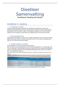 Dieetleer Samenvatting 2.4 Voeding bij kanker