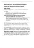 Samenvatting CE8 - international marketing strategy