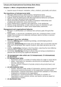 Organizational Behavior Book Notes (by Robbins & Judge)