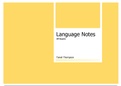 Afrikaans Language Notes 