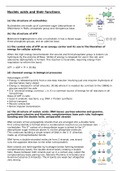 Nucleic acids and their functions