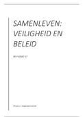 Samenvatting voor Veiligheid en Beleid, IVK jaar 1