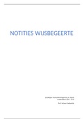 Notities Wijsbegeerte