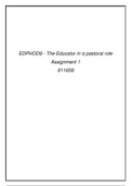 EDPHOD8 - Assignment 1 - Educator as Pastoral role - Emma's story and Guidance.