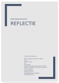 Reflectie afstuderen jaar 4 HBO-V