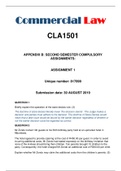 CLA1501 Assignment 01 Semester 02 2019