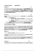 ADL2601 - Administrative Law June 2016 Exam Memo