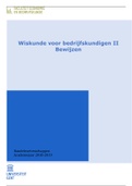 WISKUNDE voor bedrijfskundigen II bewijzen