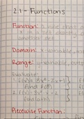 Precalculus 2.1 - Functions