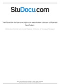 Verificacion de las conicas con Geogebra