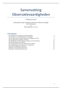 Samenvatting vak observatievaardigheden 