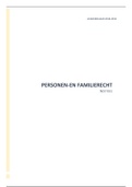 PERSONEN- EN FAMILIERECHT ACADEMIEJAAR 2018-2019