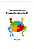 Onderzoek Passend onderwijs OK  (Cijfer: 7)