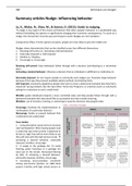 Summary for the courses for the minor Understanding and Influencing Decisions in Business and Society.