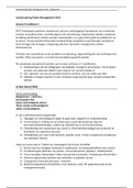 Totale samenvatting Public Management MET tentamenvragen - Boek, HC, Artikelen, (echte) tentamenvragen - NL's 