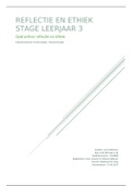 Alle stageproducten van het leerjaar 3. Stageportfolio en Reflectie&Ethiek.