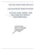  FAC1502-EXAMPACK FOR 2023 CONSIST OF 2018 MAY/JUNE  PAPER 1 AND PAPER 2 SOLUTIONS