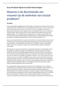 Essay - Introductie Interdisciplinaire Sociale Wetenschap (ISW)