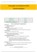 Samenvatting Verzorgen van Kinderen (B1K1)