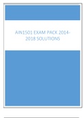 AIN1501 EXAM PACK 2014-2018 MEMOS