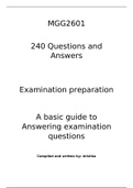 MGG2601 answers