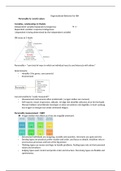 Summary midterm Organizational Behavior for IBA