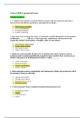  STR 581- Capstone Final Exam Latest Study Guide - University of Phoenix > All the answers Correct. 