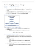 ZEER UITGEBREID Samenvatting Organisatie en Strategie (BOEK   HOORCOLLEGES). Alles wat je moet weten voor de midterm